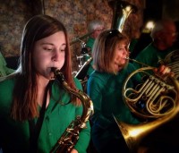 AHB's Little Green Band Entertains St. Patrick's Day diners at Vera Mae's Bistro