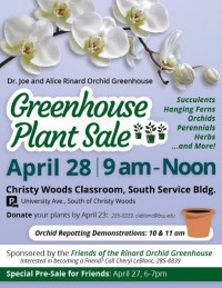 Greenhouse Plant Sale Fundraiser