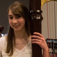 Harpist Emily West will perform Debussy as the Leonard Atherton Concerto Competition Winner.