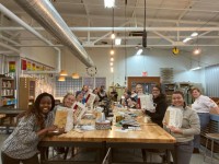 Students working at Book Arts Collaborative