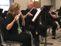 Central Indiana Flute Choir on the job