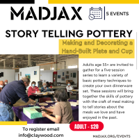 Story Telling Pottery, Oct 22–Dec 3 at Madjax