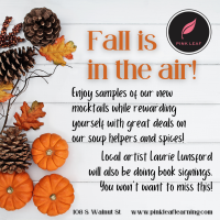 Special fall sale at The Shoppe at Pink Leaf
