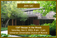 You don't want to miss the UU Church Bazaar on 11/2!