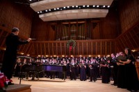 singers onstage in Sursa Hall