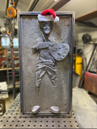 Bob Ross in Carbonite by Aaron Nicholson at Gordy