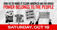 No Kings Protest Sign
