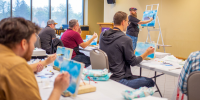 Bob Ross Painting Workshop: S13 E04—Evening at Sunset