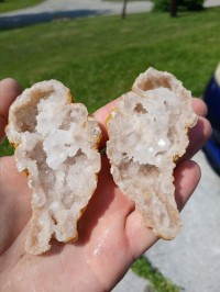 Geode Slicing Event at Kat's Crystals and Curiosities