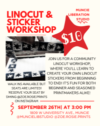 linocut sticker workshop linocut sticker workshop