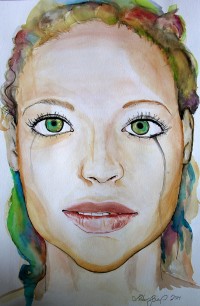 Painting by Lindsey Bishop on display at Cornerstone Center for the Arts