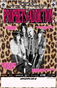 Touring poster for The Prophets Of Addiction